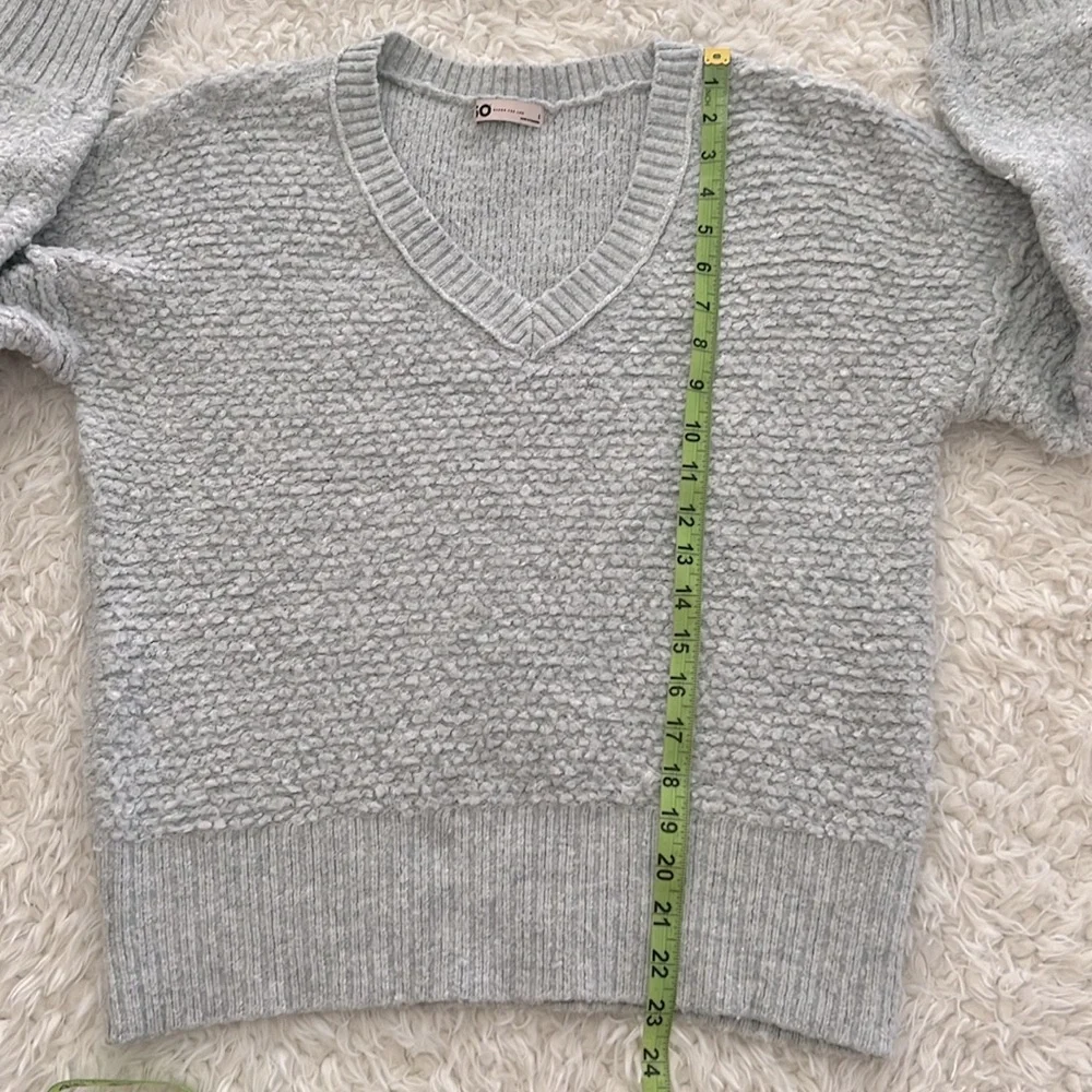 SO Chunky Knit Gray Sweater Women's Long-Sleeve Size Small Winter Casual Wool - Picture 9 of 10